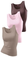 H.I.S Tanktop 3er-Pack, aus weicher Rippqualit&auml;t aus Baumwolle
