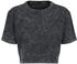 Build Your Brand BY054 Damen T-Shirt bauchfrei darkgrey weiß