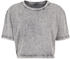 Build Your Brand BY054 Damen T-Shirt bauchfrei darkgrey weiß