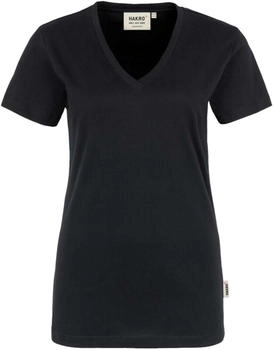 Hakro T-Shirt 'Classic' V-Ausschnitt 126 schwarz