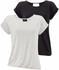 Lascana T-Shirts schwarz offwhite