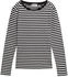 Gestreiftes Langarmshirt aus Bio-Baumwolle black white