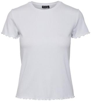 Pieces PCNICCA SS O-Neck Top bianco brillante