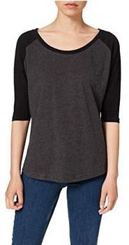 Build Your Brand BY022 Contrast Raglan Tee T-Shirt anthrazit schwarz