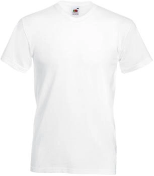 Fruit of the Loom Valueweight V-Neck T weiß