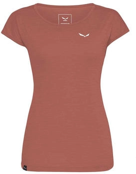 Salewa Puez Dry Kurzarm-T-Shirt etruscan red melange