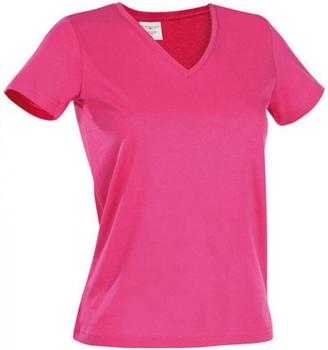 Stedman Classic V-Neck Damen T-Shirt sweet pink