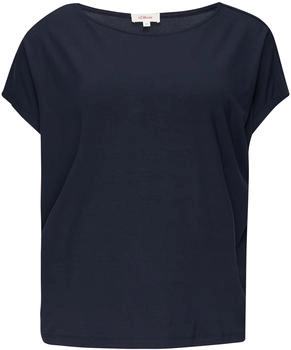S.Oliver Flie&szlig;endes Jersey-Shirt mit &uuml;berschnittenen Schultern (2154938) blau