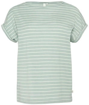 S.Oliver Loose Fit-Shirt im Lyocellmix (2165942) gr&uuml;n/wei&szlig;