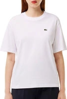 Lacoste T-Shirt TF7215 Wei&szlig; Loose Fit Damen