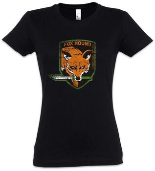 Urban Backwoods Foxhound Logo Damen T-Shirt schwarz