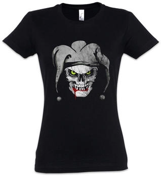 Urban Backwoods Joker Skull I Damen T-Shirt schwarz