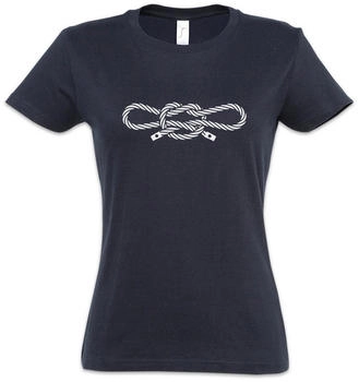 Urban Backwoods Narcos Handcuff Knot Damen T-Shirt navy