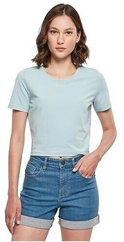 Build Your Brand BY042 Cropped Tee T-Shirt ozeanblau