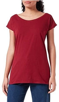 Build Your Brand BB013 Ladies Wide Neck Tee T-Shirt bordeaux