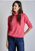 STREET ONE Rollkragenpullover mit Struktur