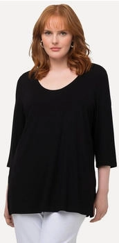 Ulla Popken Arm T-Shirt schwarz