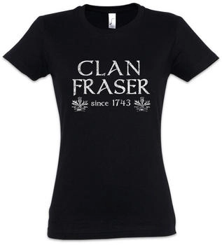 Urban Backwoods Clan Fraser Damen T-Shirt schwarz