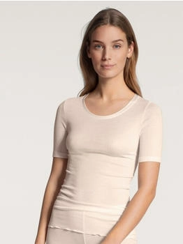 Calida True Confidence T-Shirt Damen Wolle-Seide Feinripp temperaturausgleichend geruchsneutralisierend