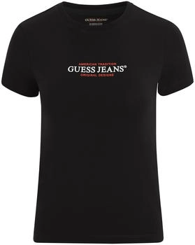 Guess Jeans T-Shirt blutrot schwarz weiß