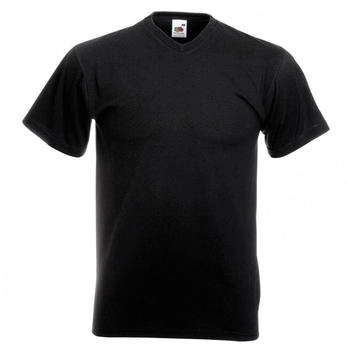 Fruit of the Loom Valueweight V-Neck T schwarz