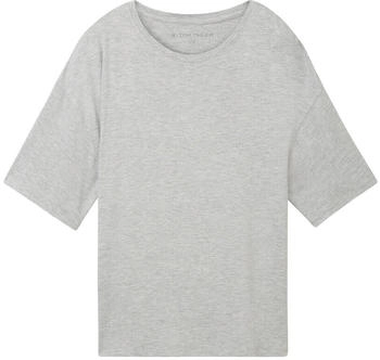 Tom Tailor T-Shirt in Melange Optik grey-medium-melange / (64147)