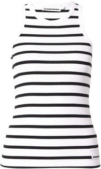 armedangels Kanitaa Stripes Frauen Fitted Top schwarz weiß