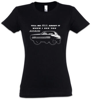 Urban Backwoods Tell Me All About It When I See You Again Damen T-Shirt schwarz
