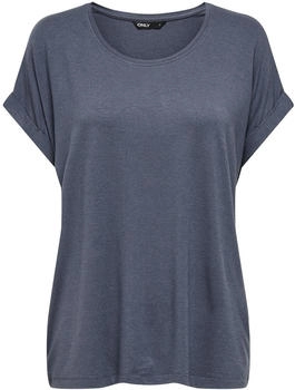 Only Moster S S O-Neck Top ombre blau schwarz