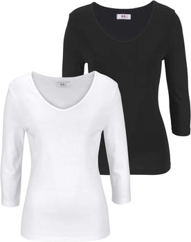 FLG Flashlights by OTTO V-Shirt 2er-Pack schwarz wei&szlig;