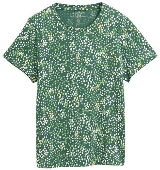Tom Tailor Basic T-Shirt multicolor gr&uuml;n Struktur