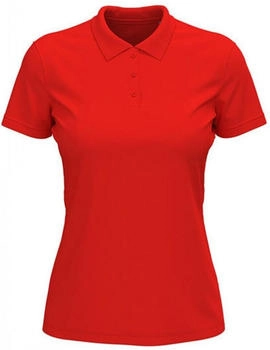 Stedman Lux Polo Damen Poloshirt scarlet red