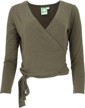 Guru-Shop Longsleeve Yoga Langarmshirt Bio Baumwolle kalamata