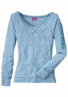 Venice Beach Langarmshirt mit sportlichem Logoprint, sportlich-casual