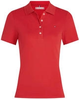Tommy Hilfiger Poloshirt 1985 WW0WW43225 Rot Slim Fit Female