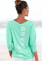 Elbsand Langarmshirt "Raina" mit Logoprint hinten, Longsleeve aus Baumwoll-Mix