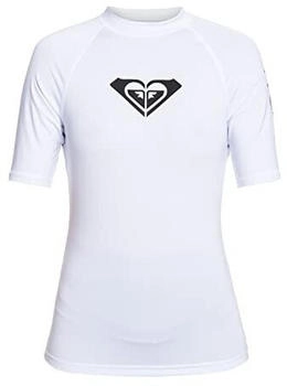 Roxy Whole Hearted Kurzärmliger Rashguard UPF weiß