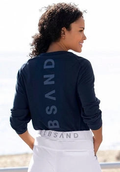 Elbsand Longsleeve Tinna Logodruck hinten marine