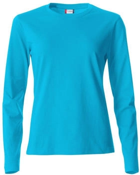 Clique Basic Langarmshirt blau schwarz