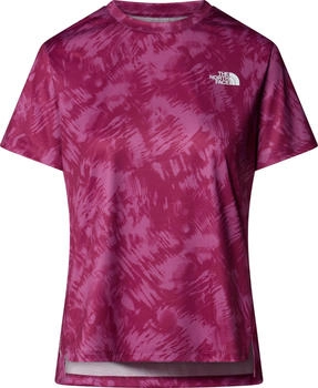 The North Face Flex Short Sleeve Tee REG AOP cyber berry waterfall 85N