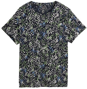Tom Tailor Basic T-Shirt aus Bio-Baumwolle multicolor navy dot structure (1045534)