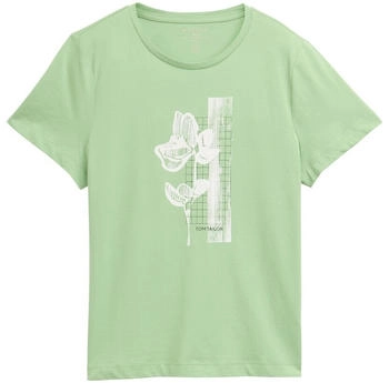 Tom Tailor Basic T-Shirt aus Bio-Baumwolle true green (1045534)