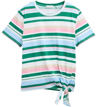 Tom Tailor Denim T-Shirt mit Knoten-Detail multicolor stripe (1040186)