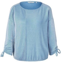 TOM TAILOR Denim 3/4-Arm-Shirt in feiner Rippoptik