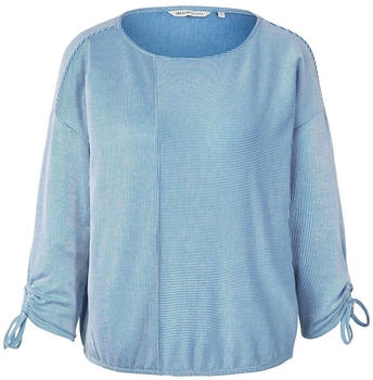 Tom Tailor Denim Langarmshirt mit Streifenmuster small mid blue white stripe (1035680)