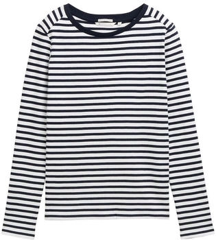 Tom Tailor Denim Langarmshirt aus Bio-Baumwolle navy white stripe (1043085)