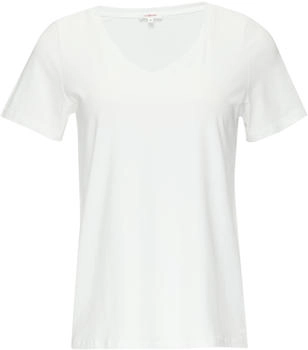 S.Oliver T-Shirt mit V-Ausschnitt (2154932) weiß