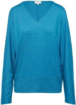 S.Oliver Langarmshirt mit Fledermaus&auml;rmeln und breitem Bund (2156431) blau