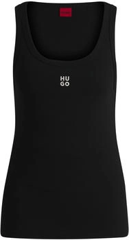 HUGO Tanktop aus Baumwoll-Mix mit Stack-Logo (50514489) schwarz