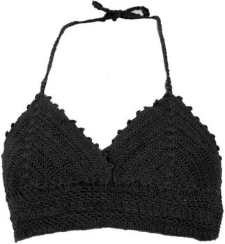 Guru-Shop Häkeltop schwarz
